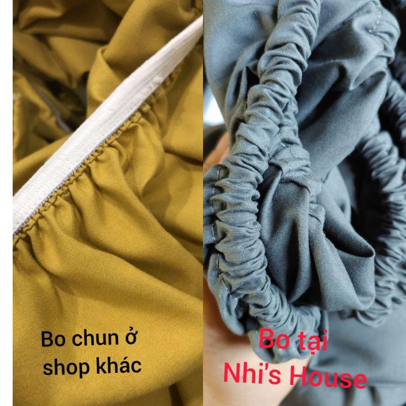Bộ chăn ga gối cotton tici phong cách hàn quốc vải mềm mịn, không phai màu
