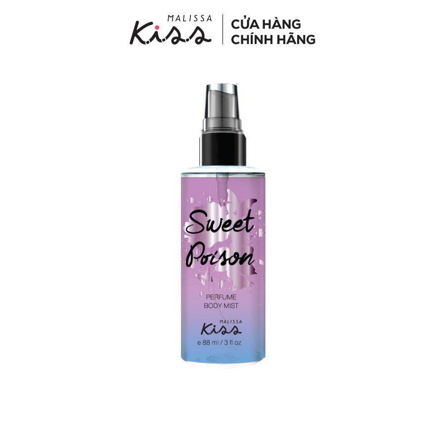 Xịt Thơm Toàn Thân Hương Nước Hoa Malissa Kiss - Hương Sweet Poison 88ml