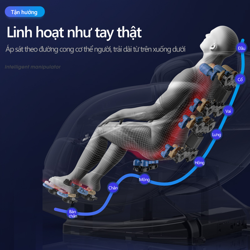 Ghế massage Zero Gravity Spaceship Máy mát xa toàn thân