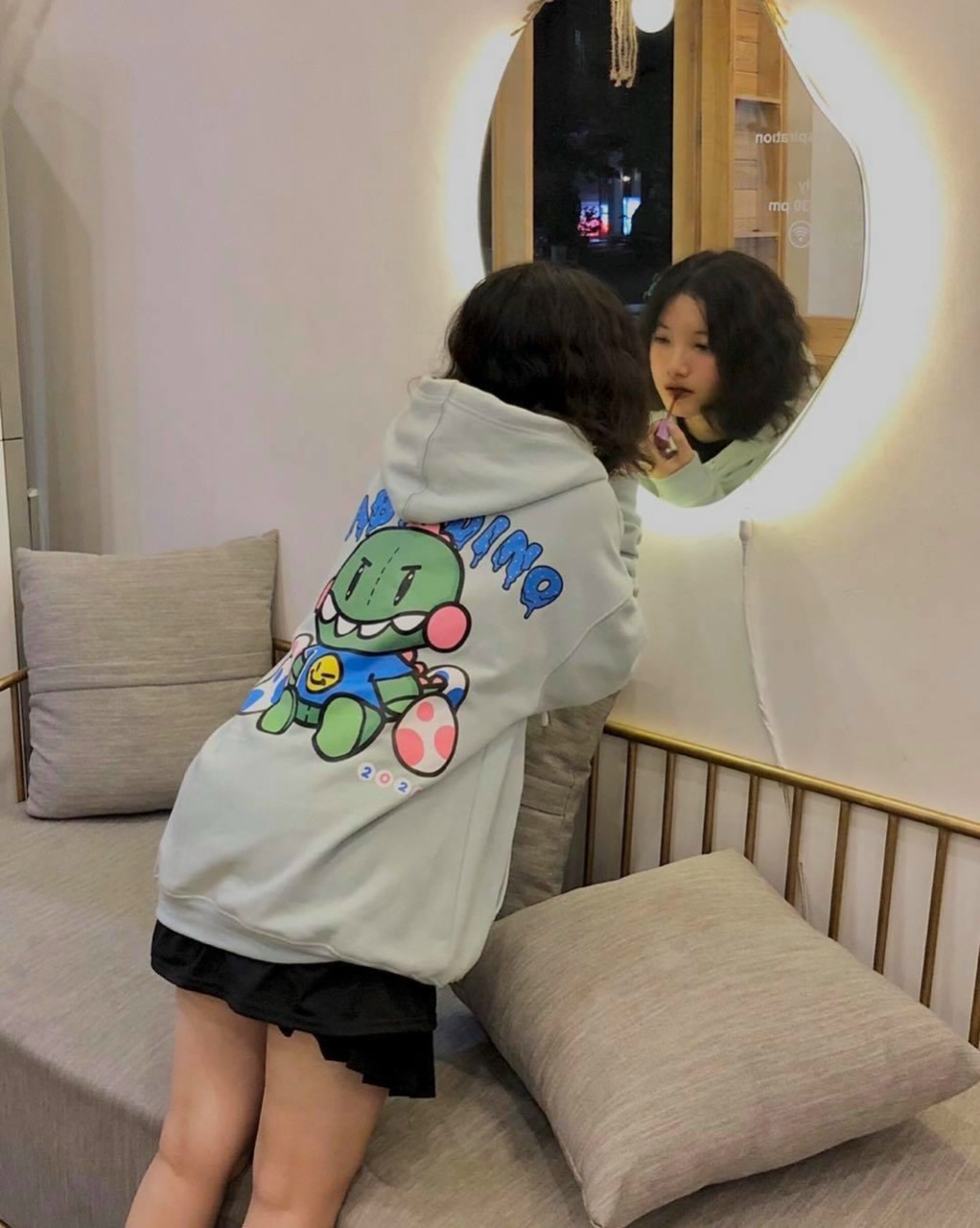 ÁO HOODIE NỮ BABY DINO FORM RỘNG CHẤT NỈ NGOẠI DÀY DẶN THOÁNG MÁT, ÁO KHOÁC HOODIE ULZZANG PHONG CÁCH CÁ TÍNH