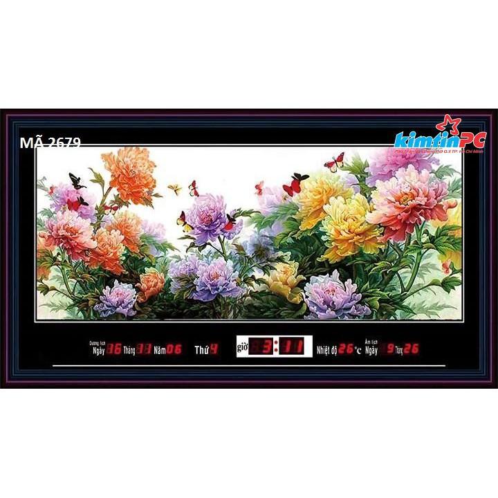 Lịch vạn niên - Tranh Cảnh - 50x90cm - mã 2679