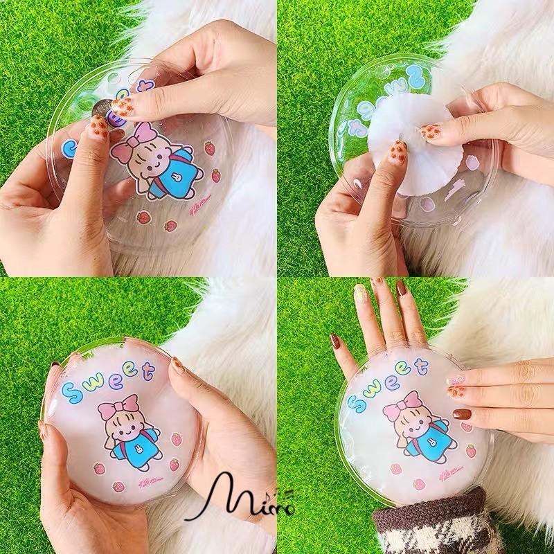 Miếng sưởi mini làm ấm bẻ đồng xu nhiều mẫu