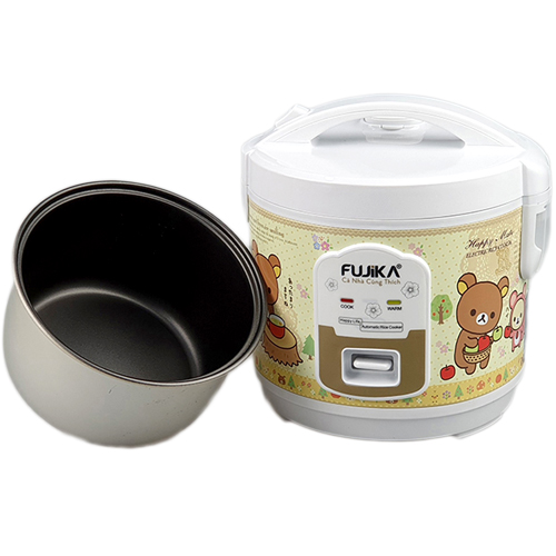Nồi Cơm Điện 1.8L Fujika FJ-NC1815 Nắp Gài Công Suất 800W Phủ Lớp Chống Dính Polyethersulfone Cao Cấp Cho 4-7 Người Ăn -Hàng Chính Hãng