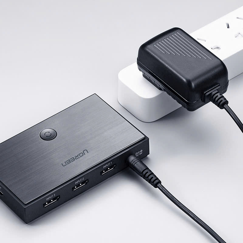 Bộ gộp 3 trong 1 HDMI 2.0 3 cổng HDMI kết nối 4K HD, hỗ trợ 3D UGREEN CM188 50709 | Hàng chính hãng |  Bảo hành 18 Tháng
