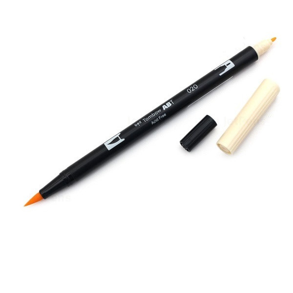 Bút lông cọ hai đầu Tombow ABT Dual Brush Pen - Brush/ Bullet - Peach (020)