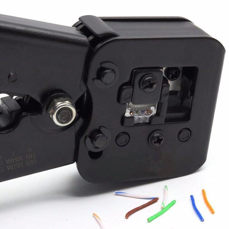 Kìm bấm hạt mạng xuyên thấu - Tặng kèm 10 hạt RJ45 xuyên thấu