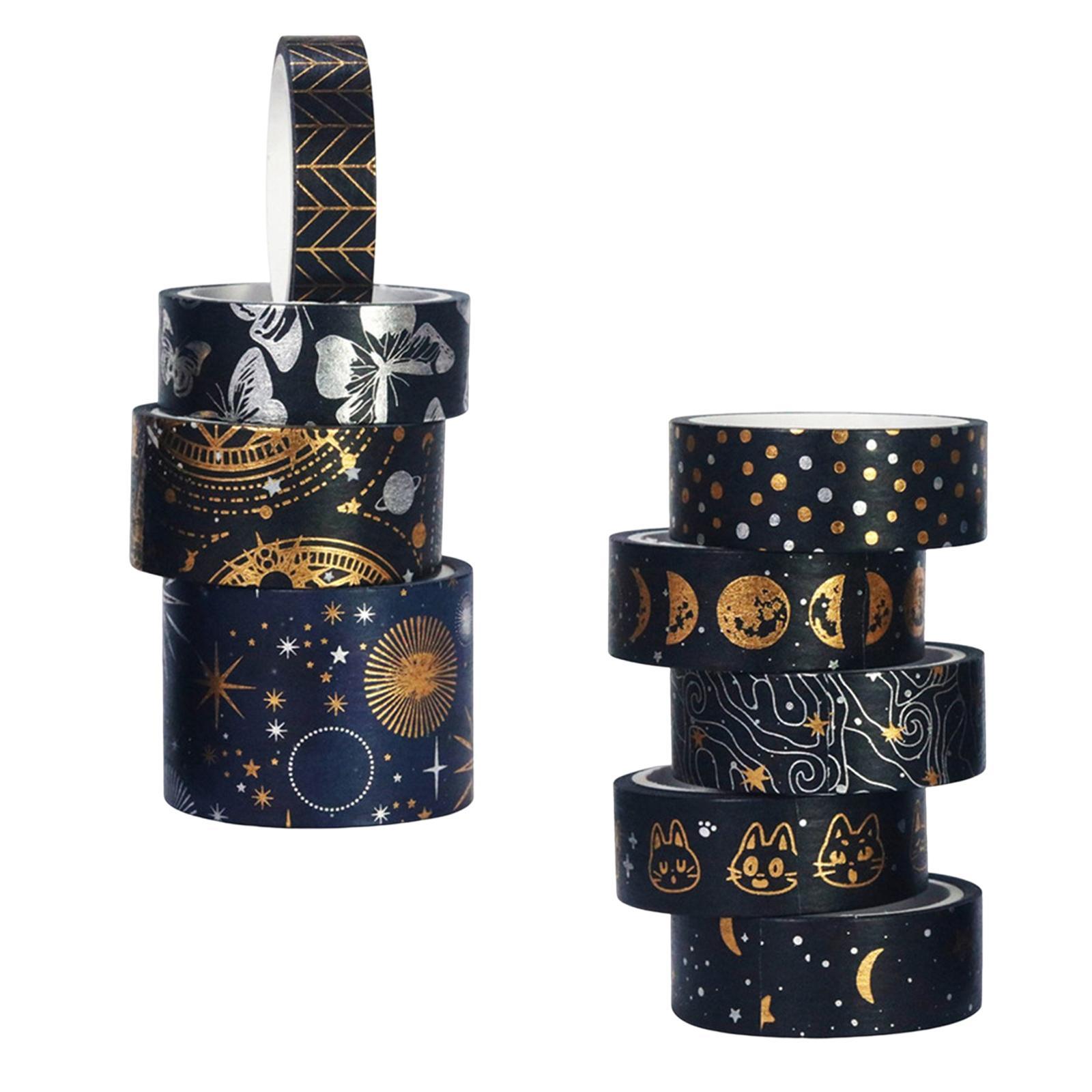9Pcs Washi Tape Set Decorative Masking Tape for Planners DIY Craft Album
