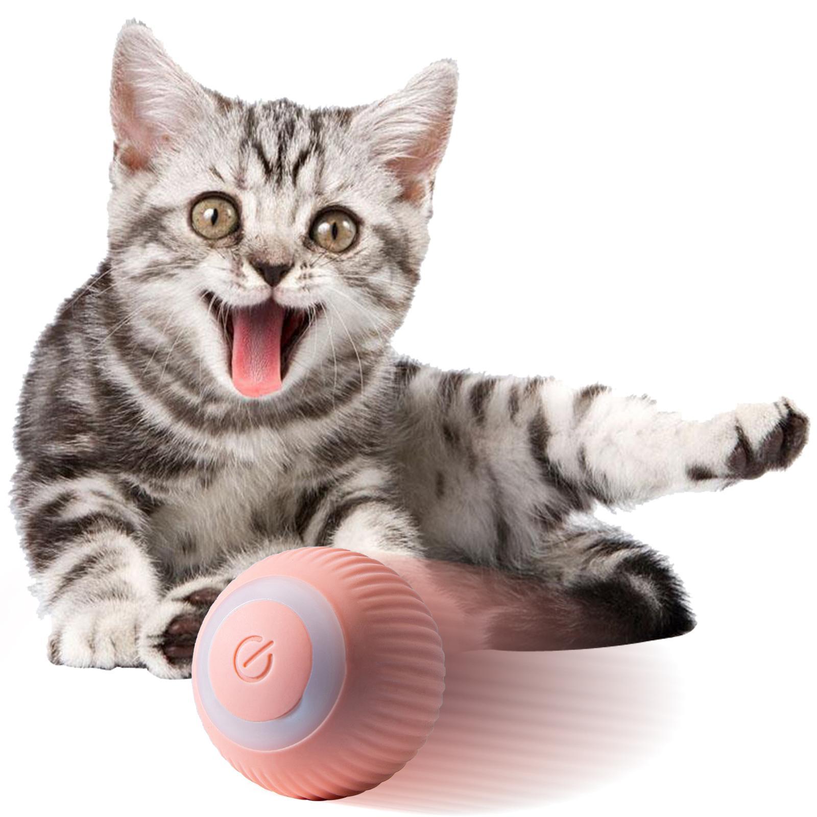 Automatic Interactive Cat Toys Ball for Indoor Cats  Kitten Dogs Pets