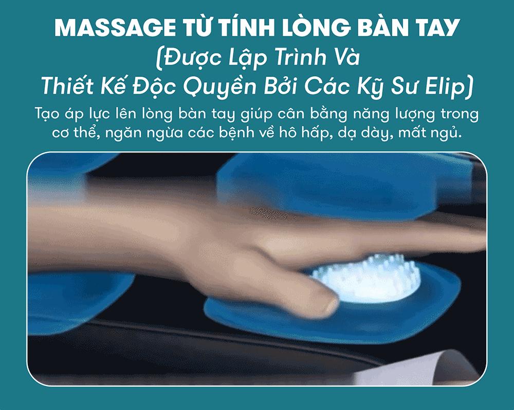 Ghế massage ELIP E3 New - Công nghệ Massage 4E Elysium, Massage Từ Tính Lòng Bàn Tay, Túi Khí Chân Cao