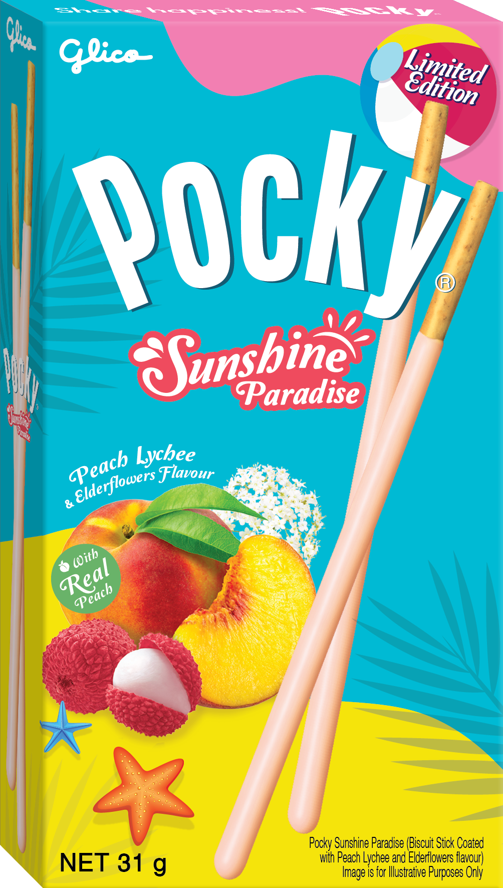 Combo 4 Hộp Bánh Que Glico Pocky 2 Summer Paradise &amp; 2 Festive Delight