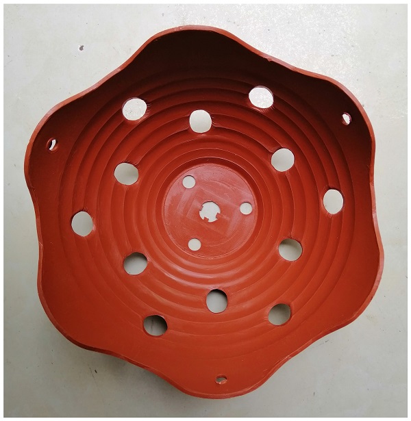 10 CHẬU GIẢ GỐM LƯỢN SÓNG TRỒNG LAN FI23