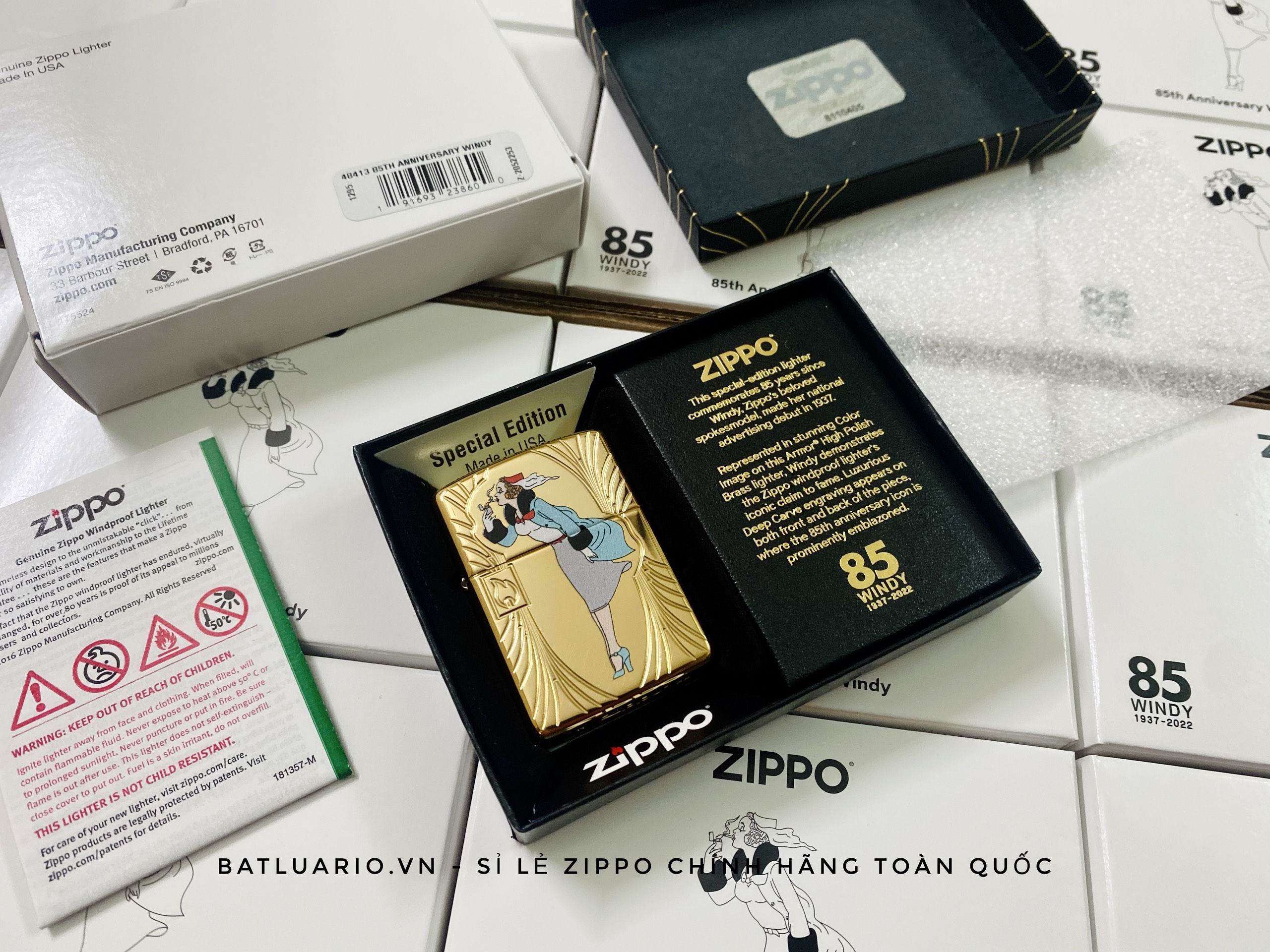 Bật Lửa Zippo 48413 – Zippo Windy 85th Anniversary Collectible