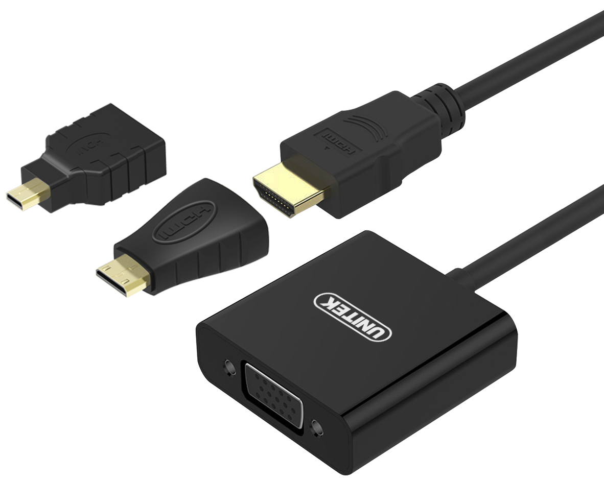 Cáp HDMI K ra VGA + AUDIO UMITEK Y6355