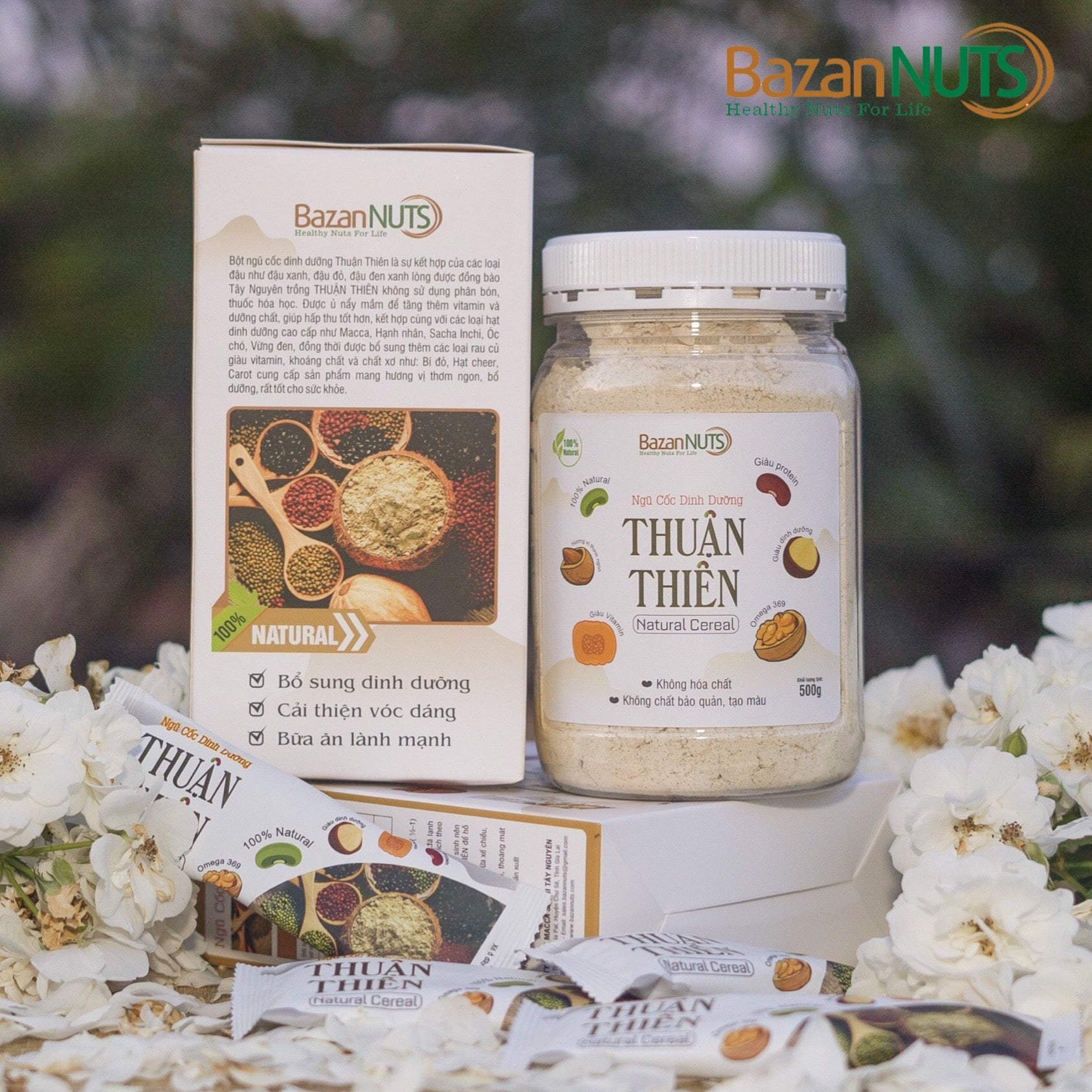 Ngũ cốc dinh dưỡng Thuận thiên từ 10 loại hat- Bữa ăn tiện lợi bổ sung dinh dưỡng cho người vận động nhiều, phụ nữ mang thai và  sau sinh, trẻ em