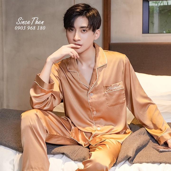 Đồ ngủ nam mặc nhà cao cấp màu vàng đồng, Pyjama nam mặc nhà sang chảnh - Since Then