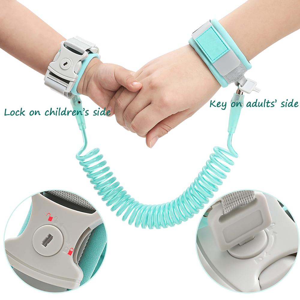 Dây buộc cổ tay, giúp chống lạc trẻ em, với đầu nối xoay 360, sẽ bảo vệ cổ tay