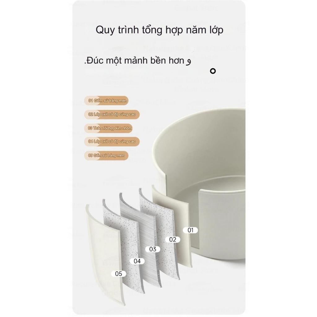 Bộ Nồi Chảo Dã Ngoại Naturehike CNK2450CF013 Tráng Men Cao Cấp (Có Bán Tách Bộ)
