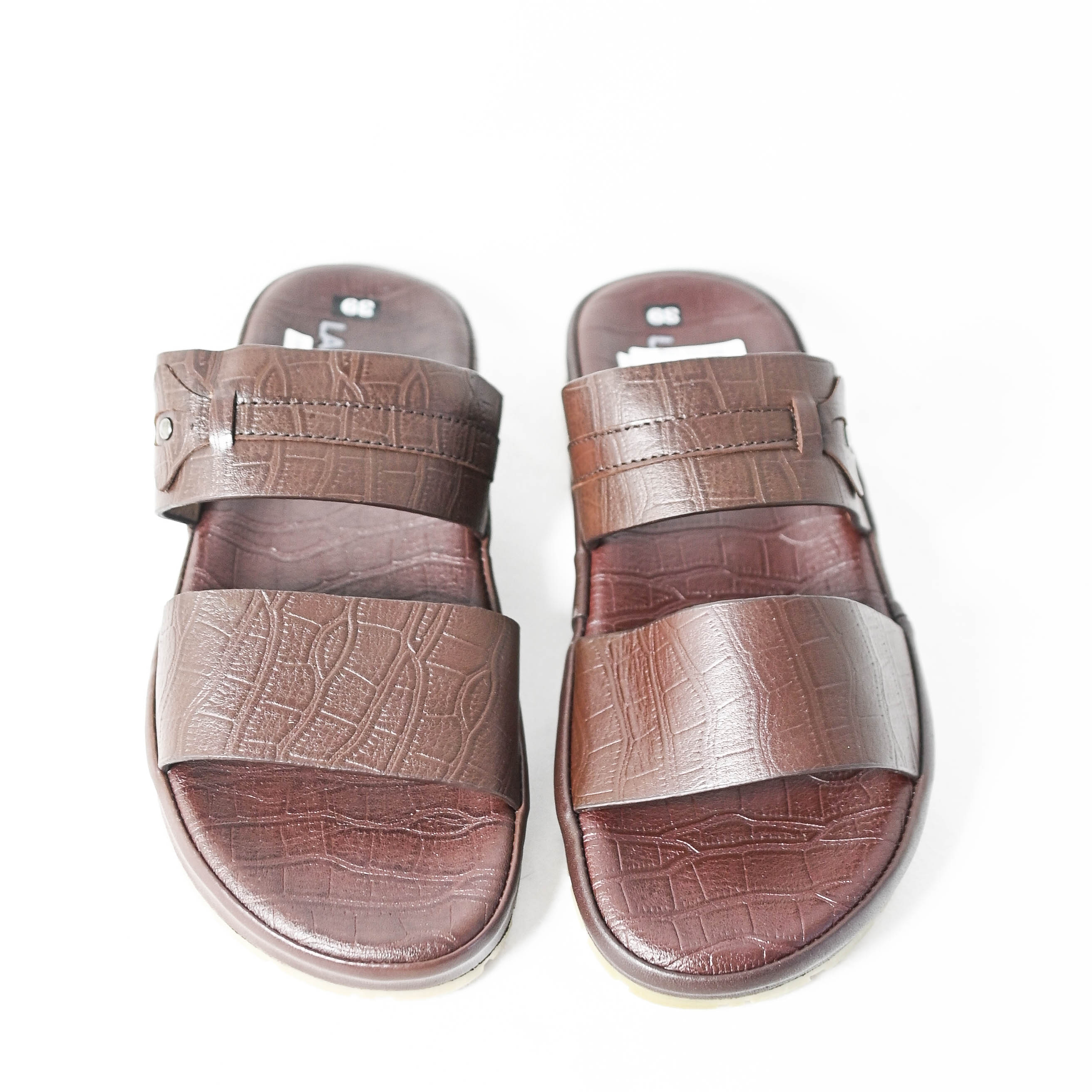 Dép da quai ngang nam