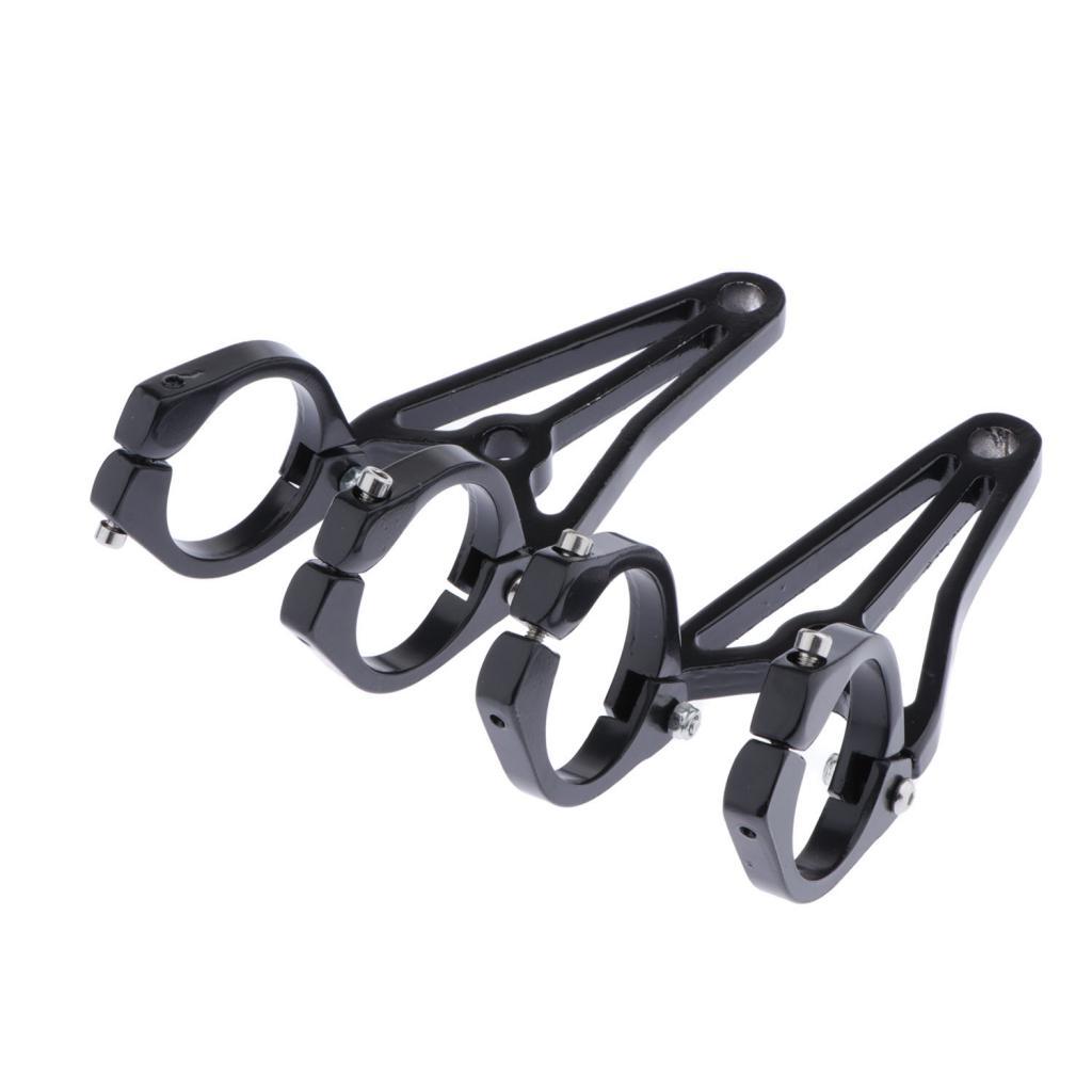 Black Motorcycle Headlight   Front Fork Bracket For 41mm Fork Tube