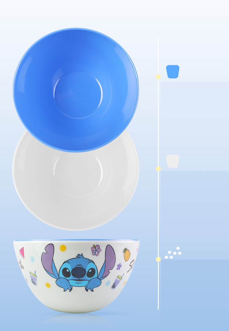 Chén tô tròn ăn dặm Disney nhựa melamine mới 2022 hình Elsa Frozen màu xanh cho bé