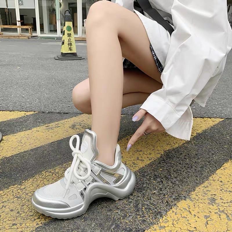 Giày L.V Giày nữ Sneaker hot 2020 kèm ảnh thật - GIÀY ĐẾ CONG flatform sneaker
