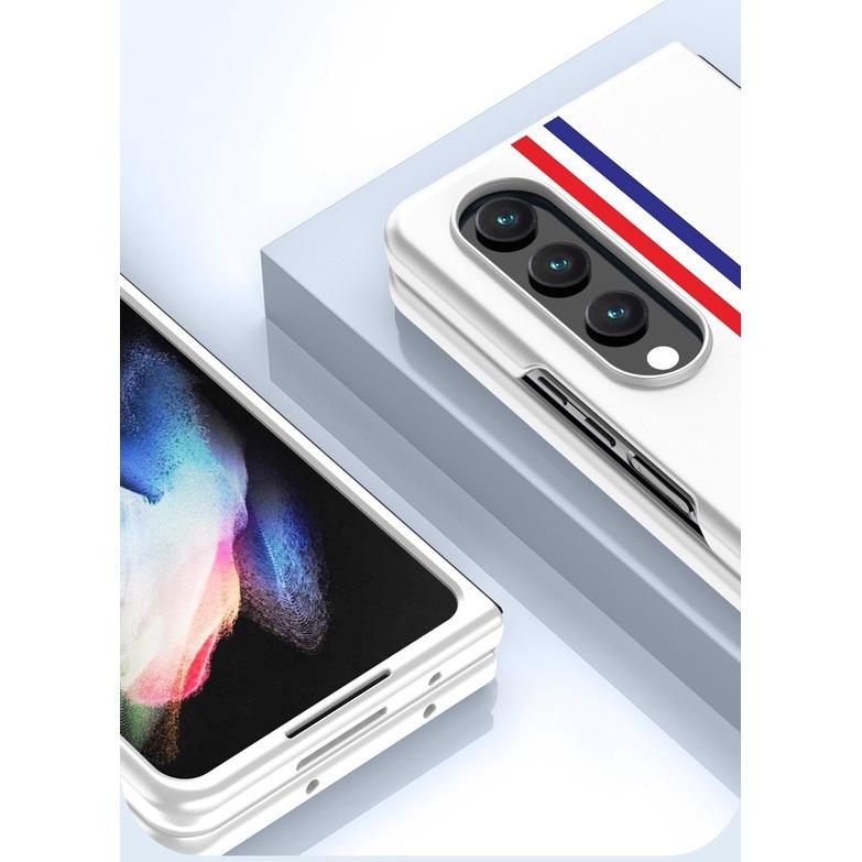Ốp Lưng Da Họa Tiết Thom Browne Cho Samsung Galaxy Z FOLD 4