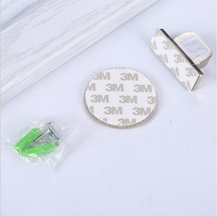 Chặn cửa nam châm đế mỏng, hít cửa inox 304 kiểu bền đẹp chống va đập tiện dụng, thiết kế thông minh, siêu mỏng CHỐNG ỒN