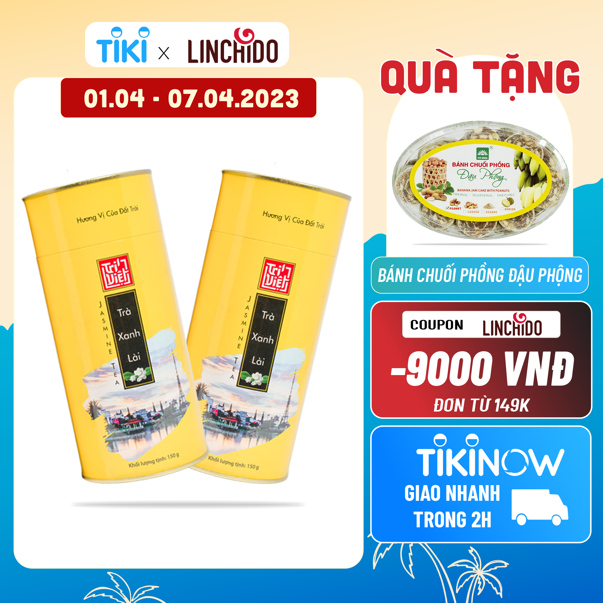 Trà Xanh Hoa Nhài Đặc Biệt - Hộp 150Gr (Trà Hoa Nhài - Jasmine Tea)