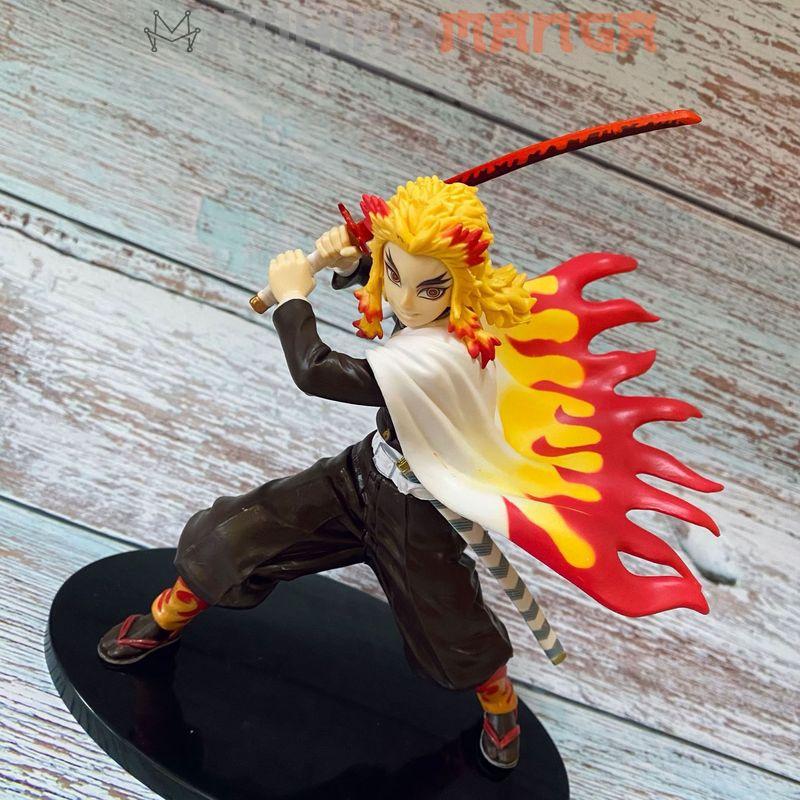 Mô hình nhân vật Viêm Trụ Kyojuro Rengoku 20cm Kimetsu No Yaba Thanh gươm diệt quỷ cứu nhân Tanjiro Nezuko Zenitsu