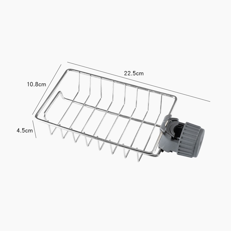 Giá kệ inox treo vòi rửa chén nhà bếp , dùng để đựng đồ rửa chén, giẻ lau