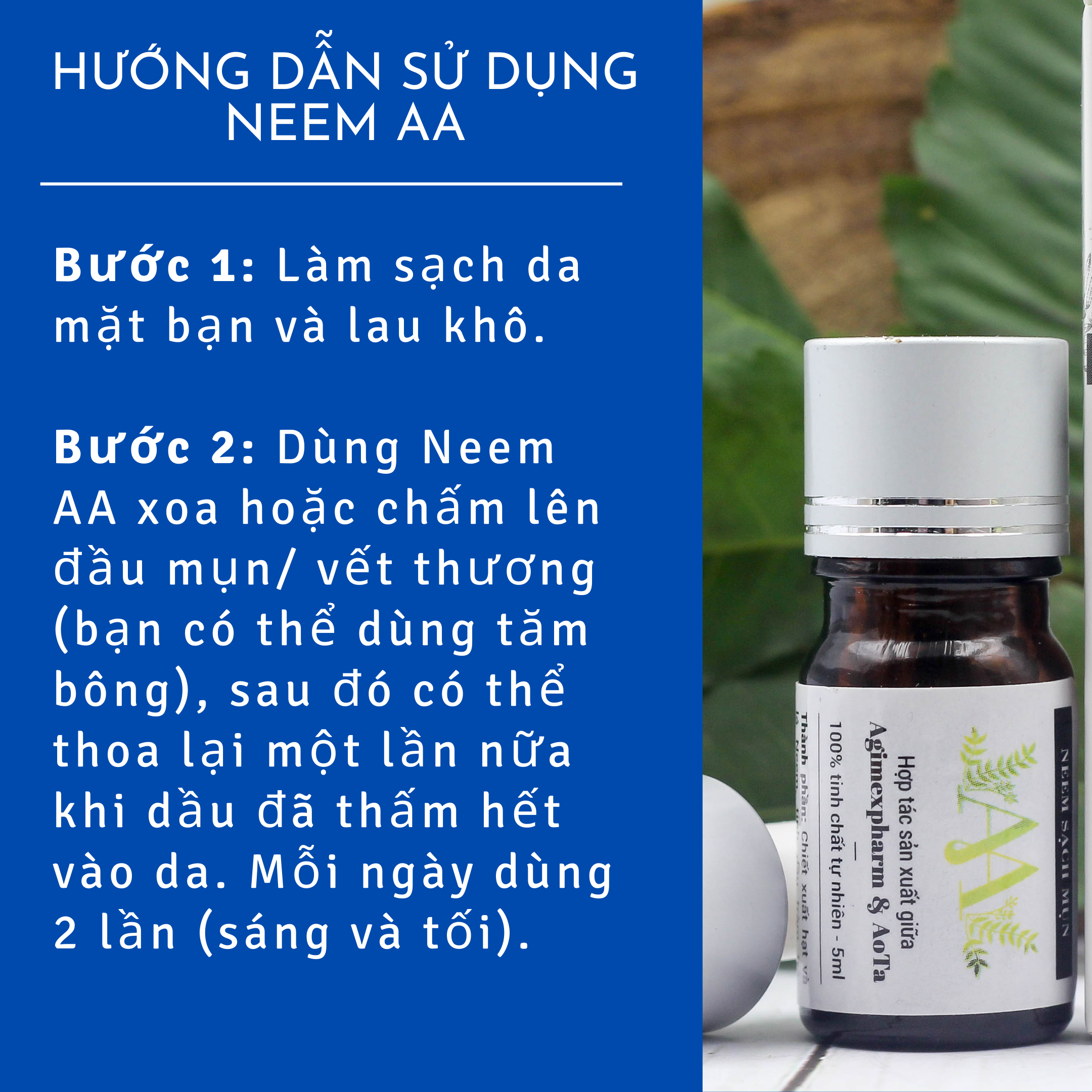 Neem sạch mụn AA (5ml)