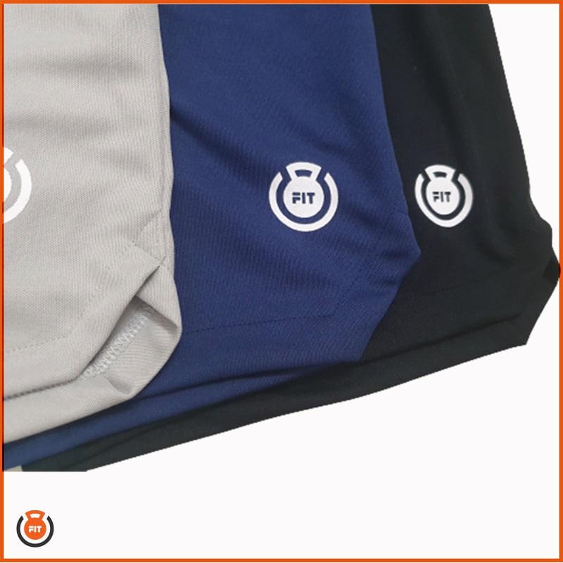 Quần short tập gym xẻ vải mè thể thao Made in Việt Nam