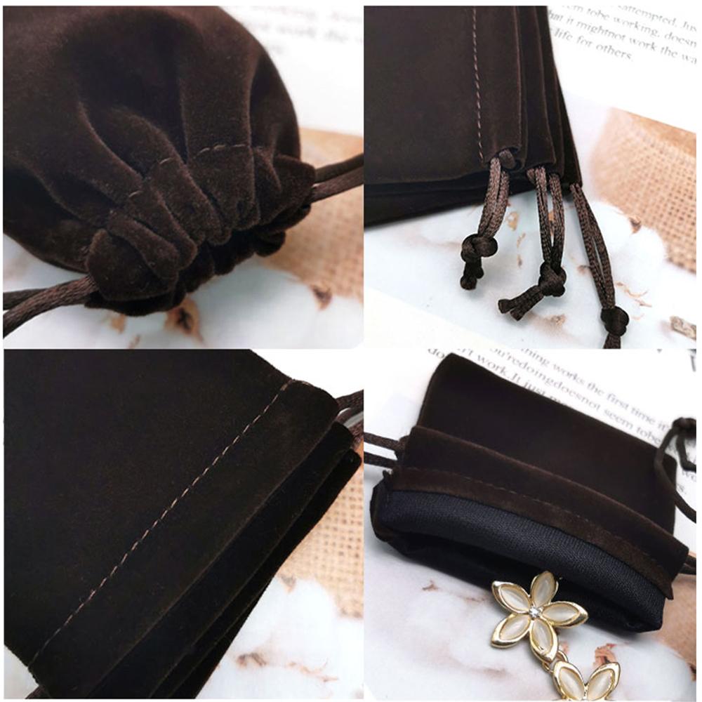 15*20 cm Velvet Bỏ qua túi lưu trữ dây thừng Draw Draw Carry Túi tiền xu Di động Túi lưu trữ trang điểm phong cách cho màu sắc du lịch: Túi lưu trữ 1PC