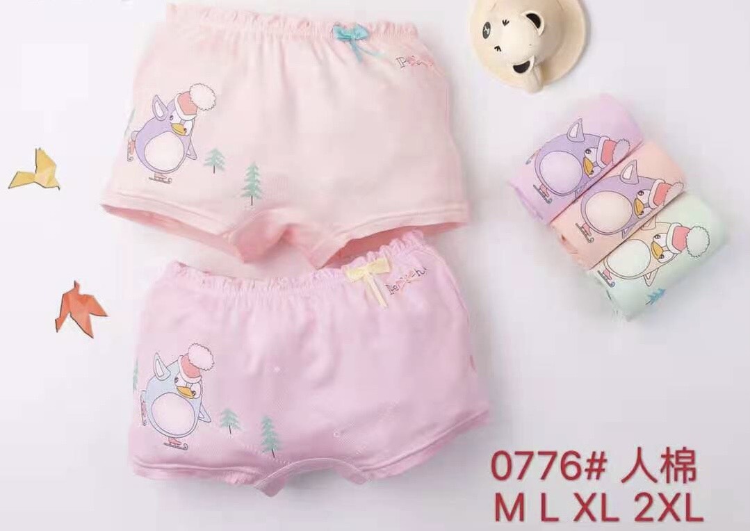 Combo 5 Quần Chip Dành Cho Bé Gái Chất Liệu Thun Cotton Co Giãn 4 Chiều - Quần Lót Bé Gái Đáng Yêu