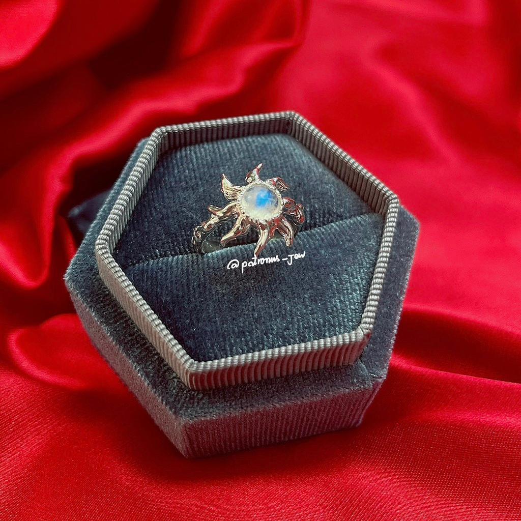 Nhẫn Mặt Trời Đá Moonstone NMTMTR22A Patronus