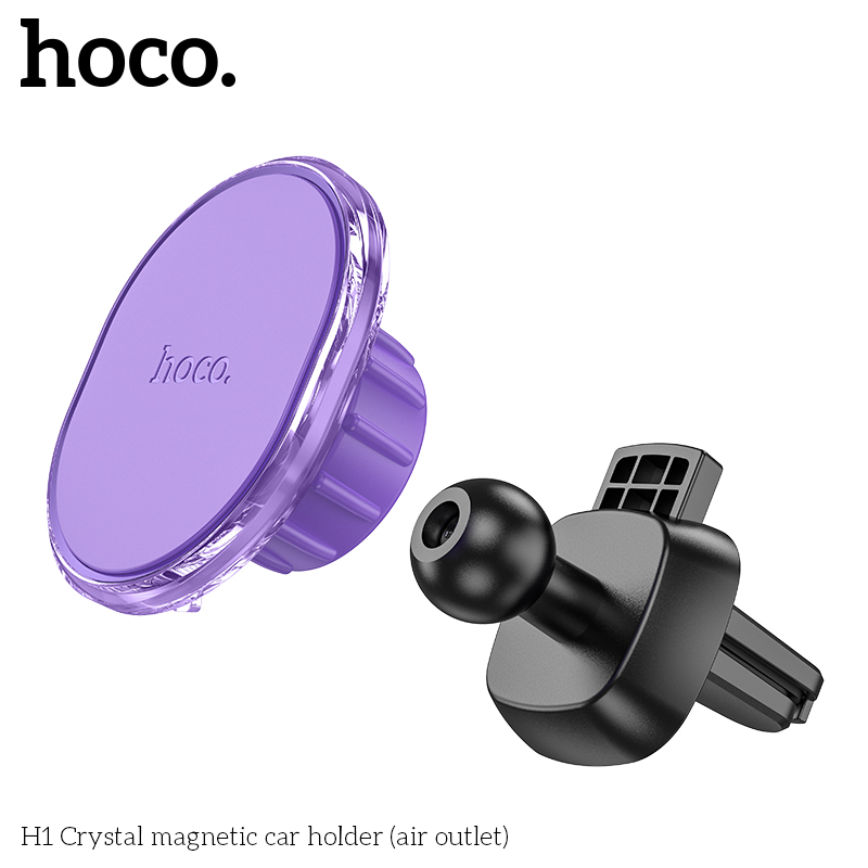 Giá Đỡ Điện Thoại Nam Châm Magnetic Dành Cho Hoco H1 Gắn Cửa Thoát Khí, Khe Máy Lạnh Trên Ô Tô Hàng Chính Hãng