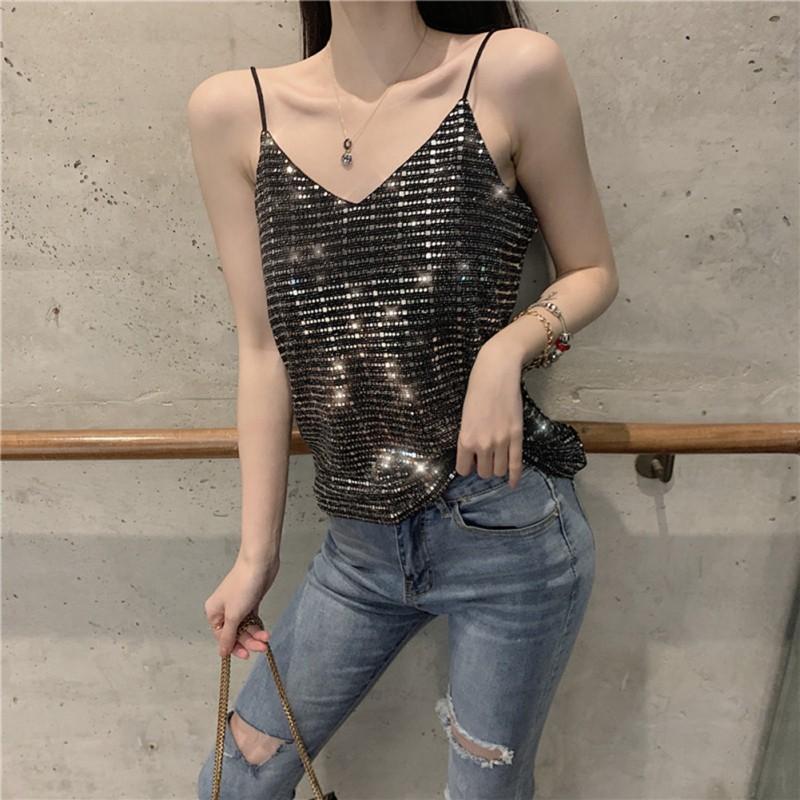 Áo dệt kim thiết kế cổ chữ V thanh lịch