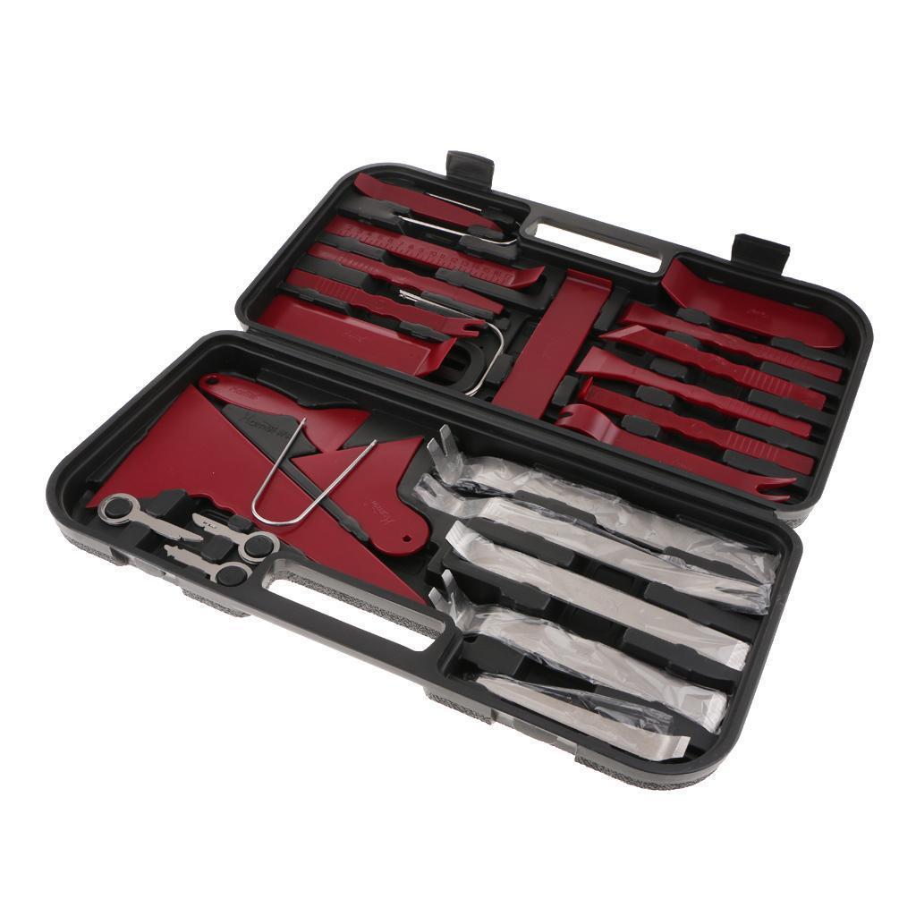 36pcs Car Interior Door Dashboard Audio Stereo Dash Panel Remove Refit Tools