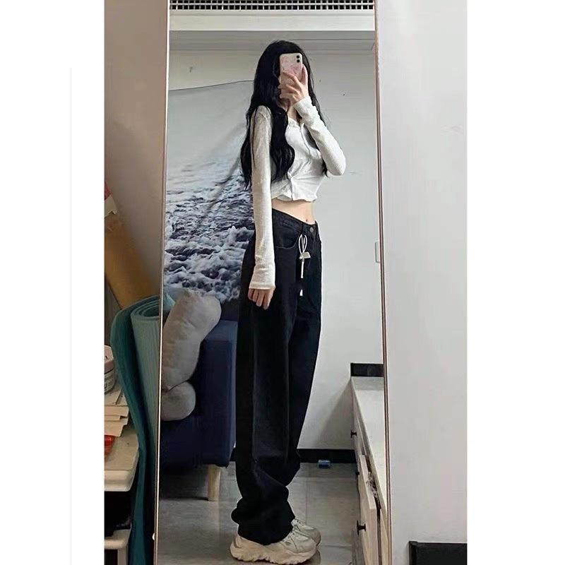 QUẦN JEANS SUÔNG CẠP CAO