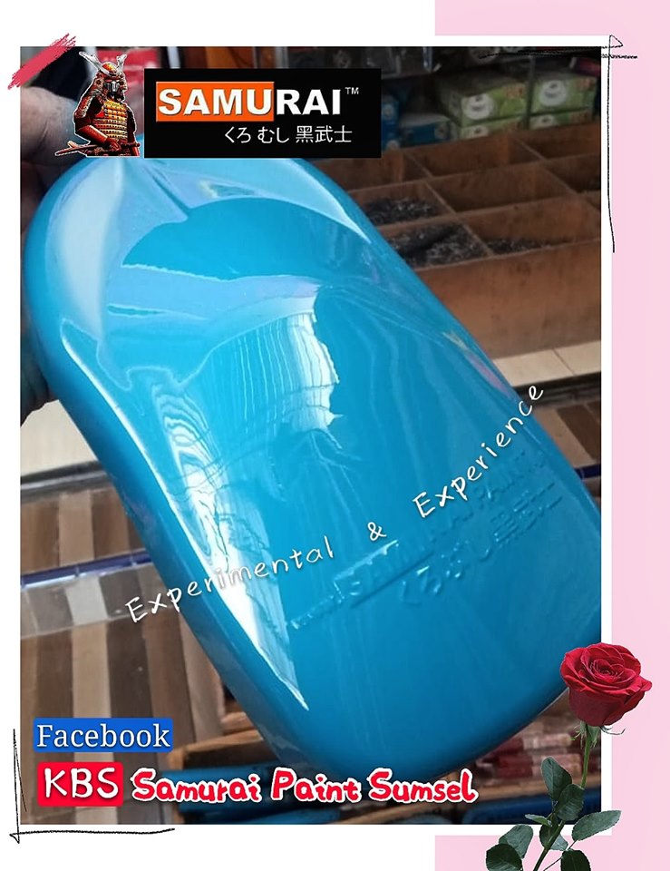 COMBO Sơn Samurai màu chàm 2001 gồm 4 chai đủ quy trình độ bền cao