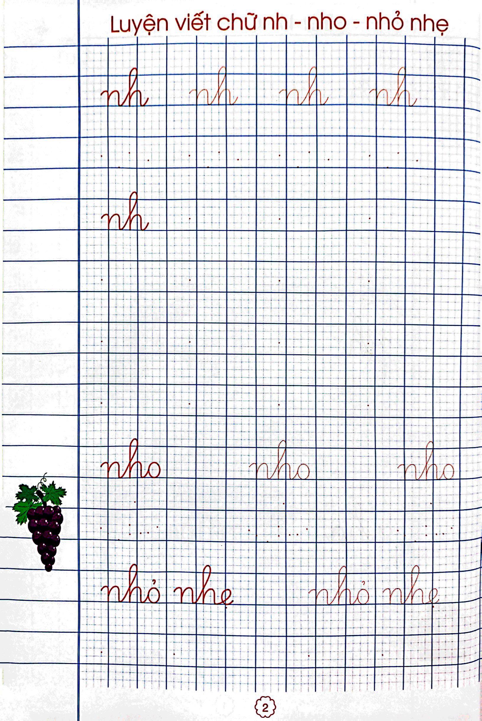 Tủ Sách Luyện Chữ Của Bé - Luyện Viết Chữ Cái - Tập 2