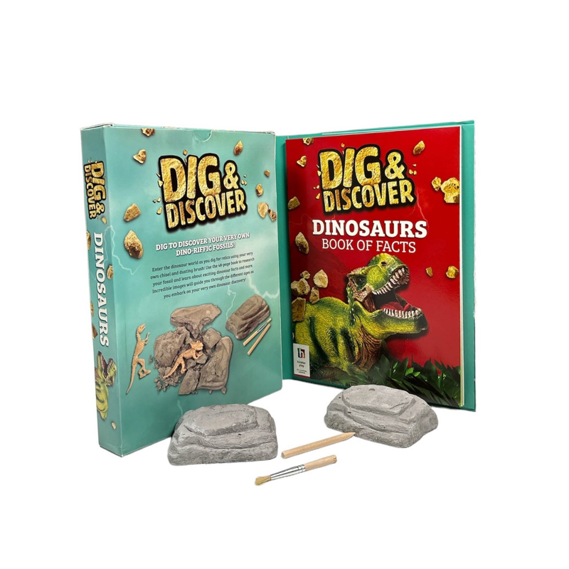 Sách Dig & Discover Dinosaurs Kit