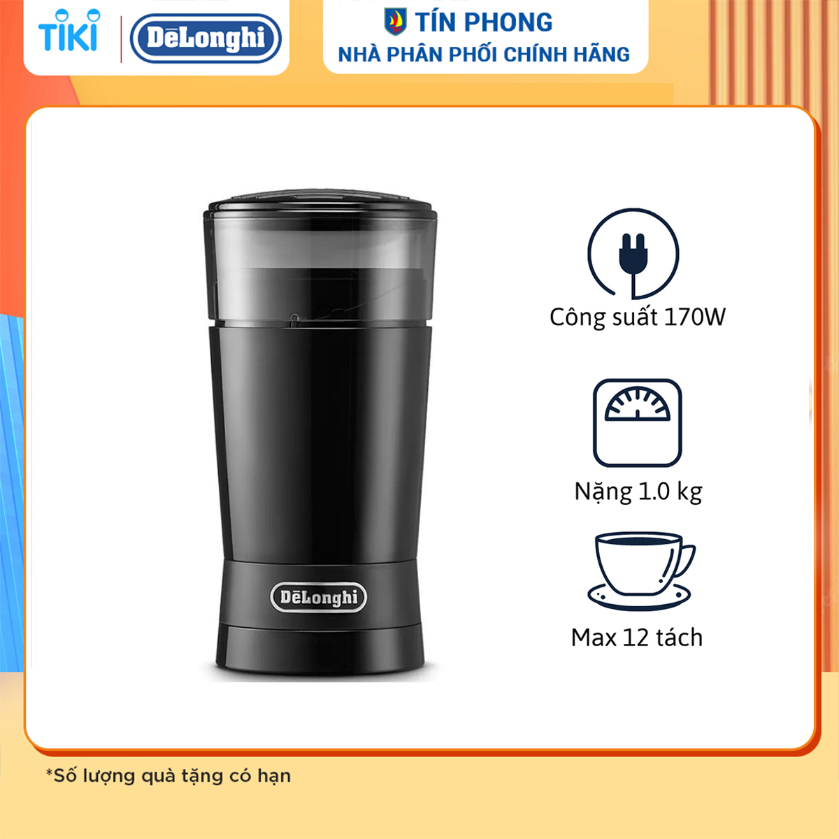 Máy xay cafe Delonghi KG200 - Hàng chính hãng