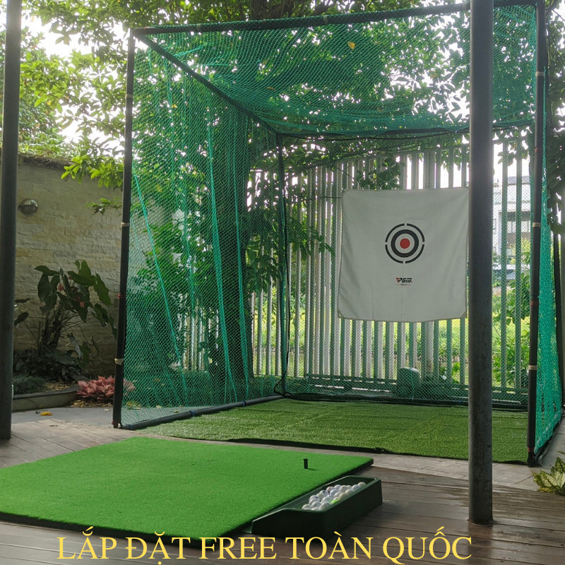 [Rẻ hơn hoàn tiền] Khung thảm tập golf 3x3m