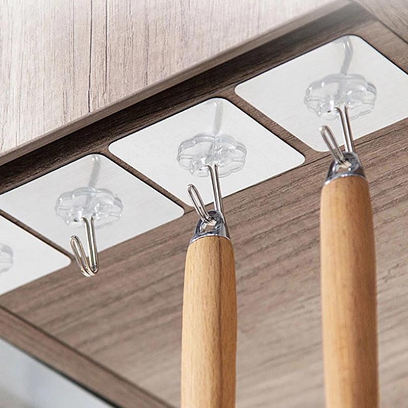 Móc Dán Tường Trong Suốt Chịu Lực 6x6cm