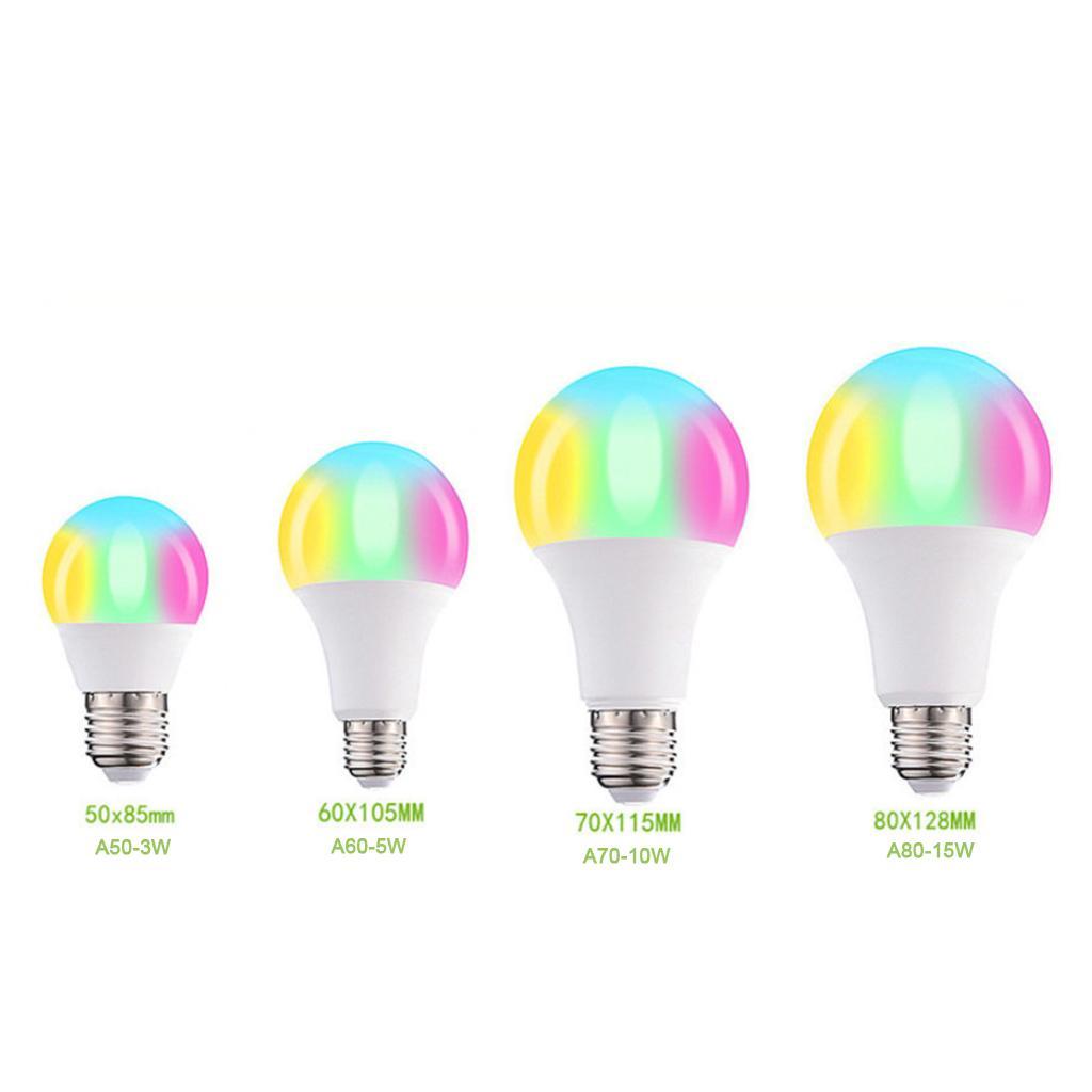2X Color Changing Light Bulb RGB LED Light Bulbs 900LM Flood Mood Light A60
