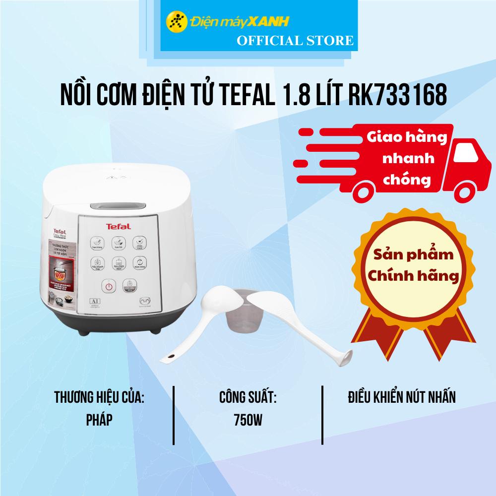 Nồi cơm điện tử Tefal 1.8 lít RK733168 - Hàng Chính Hãng