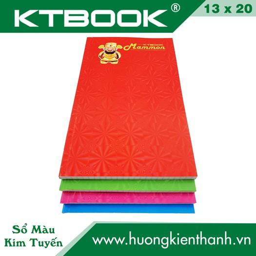 Combo 10 cuốn Sổ Bìa Màu Kim Tuyến Thần Tài Trung Mỏng 80 trang (10 cuốn/gói)