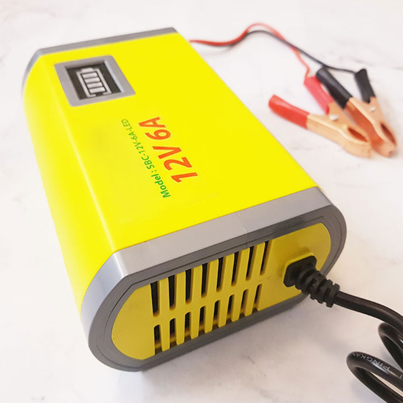 Sạc bình ắc quy 12V 6A 20Ah-80Ah tự động thông minh