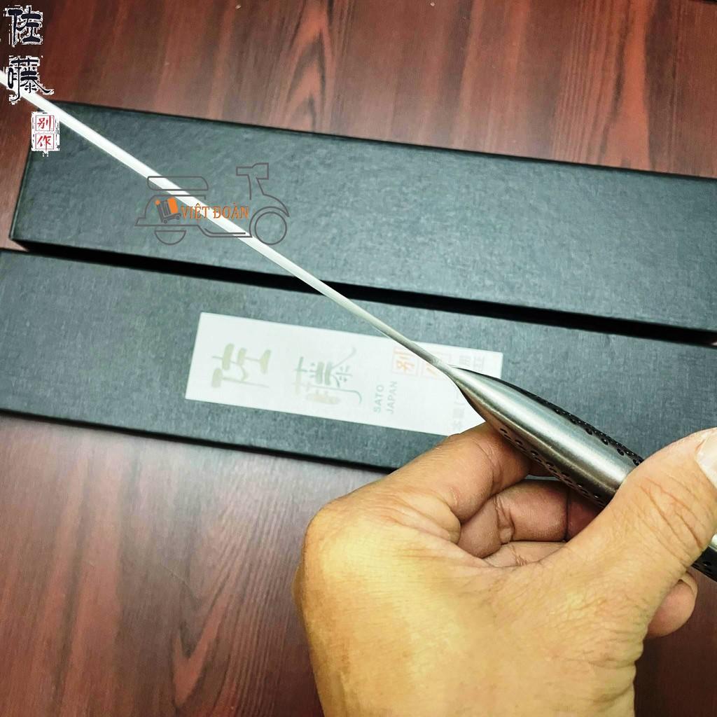 DAO SATO ĐẲNG CẤP SIÊU BÉN Mẫu Mới. Công Nghệ ĐÚC NGUYÊN KHỐI NHẬT BẢN. Dao thái Sashimi, Phi lê
